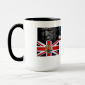 ウィンストン・チャーチルの引用文 マグカップ (左)