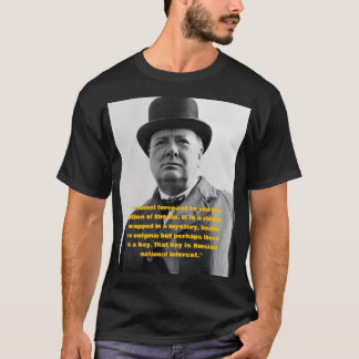 ウィンストン・チャーチルの引用 Tシャツ