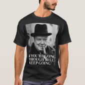ウィンストン・チャーチルの引用 Tシャツ (正面)