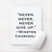 ウィンストン・チャーチルは決してマウスパッドをあきらめません マウスパッド (マウス)