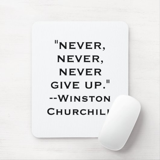 ウィンストン・チャーチルは決してマウスパッドをあきらめません マウスパッド (マウス)
