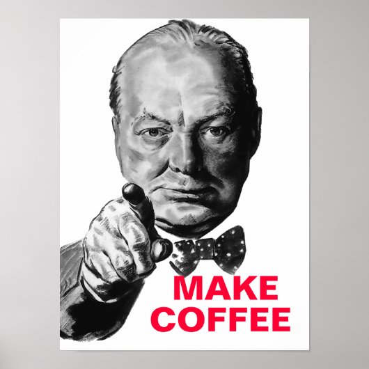 ウィンストン・チャーチルパーソナライズされたポスター ポスター (正面)