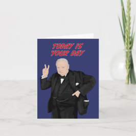 ウィンストン・チャーチル今日はあなたの日だ カード