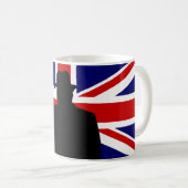 ウィンストン・チャーチル勝利のためのV コーヒーマグカップ (正面右)