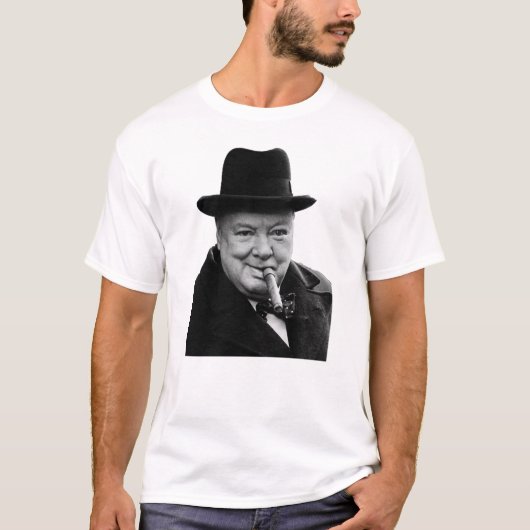 ウィンストン・チャーチル卿 Tシャツ (正面)