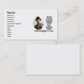 ウィンストン・チャーチル始めのない端の終わり 名刺 (正面/裏面)