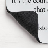 ウィンストン・チャーチル引用文；成功ミニマル主義者 マウスパッド (コーナー)