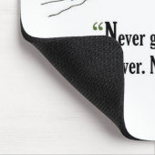 ウィンストン・チャーチル著検査のやる気を起こさせるな引用文 マウスパッド (コーナー)