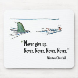 ウィンストン・チャーチル著検査のやる気を起こさせるな引用文 マウスパッド