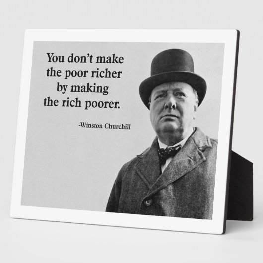 ウィンストン・チャーチル フォトプラーク (側面)