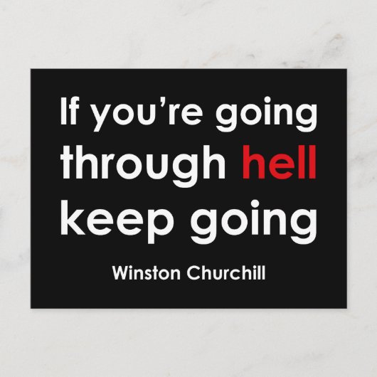 ウィンストン・チャーチル ポストカード (正面)