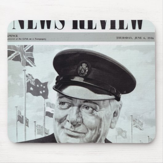 ウィンストン・チャーチル マウスパッド (正面)