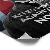 ウィンストン・チャーチル – 「凧が一番高く上がる」 ポスター (角)