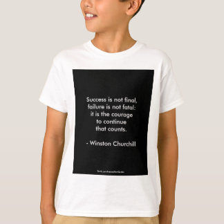 ウィンストン・チャーチル 引用; 成功 2.0 Tシャツ