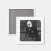 ウィンストン・チャーチル「成功は決して最後の」贈り物 マグネット (正面/裏面)