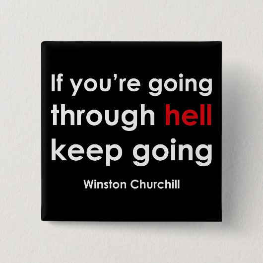 ウィンストン・チャーチル 缶バッジ (正面)