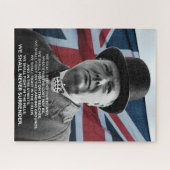 ウィンストン·チャーチル「降参しない」 ジグソーパズル (横)