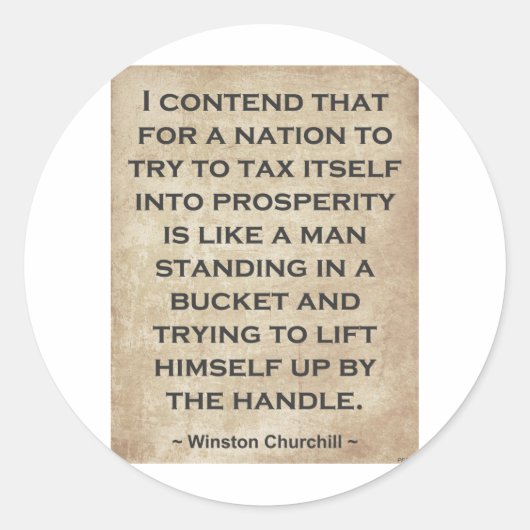 ウィンストン・チャーチル#1 ラウンドシール (正面)