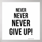 ウィンスト与えン・チャーチルを決してやる気を起こさせるない ポスター (正面)