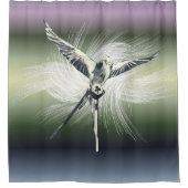 ウィンスパンインスパイアボードゲームテーブルトップゲーマーパステル シャワーカーテン (正面)