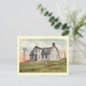 ウィンスロップハウス、フィッシャーズ島、ニューヨークヴィンテージ ポストカード (スタンド正面)