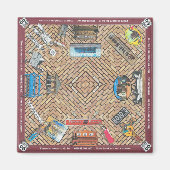 ウィンスローアリゾナで行う事の四角い磁石 マグネット (正面)