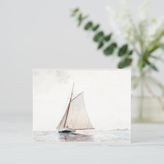 ウィンスローホーマーによるグロスターセーリングオフ シーズンポストカード (スタンド正面)