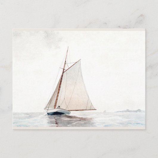 ウィンスローホーマーによるグロスターセーリングオフ シーズンポストカード (正面)