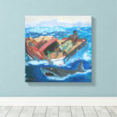 ウィンスローホーマーのガルフストリームが再び訪れた キャンバスプリント (インサイチュ (ウッドフロア))