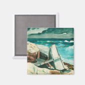 ウィンスローホーマートラエルフラカンバハマ マグネット (正面/裏面)