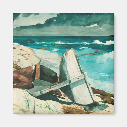 ウィンスローホーマートラエルフラカンバハマ マグネット (正面)