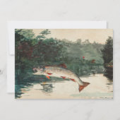 ウィンスローホーマーフィッシャーマンズ誕生日 招待状 (正面)