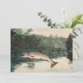 ウィンスローホーマーフィッシャーマンズ誕生日 招待状 (スタンド正面)