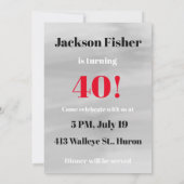 ウィンスローホーマーフィッシャーマンズ誕生日 招待状 (裏面)