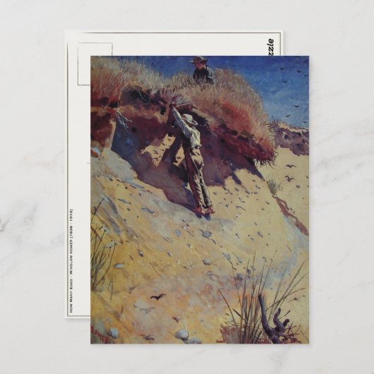 ウィンスローホーマー付きハガキ絵画ー ポストカード (正面/裏面)