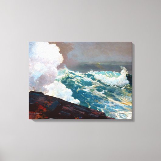 ウィンスローホーマー1895による北東の星 キャンバスプリント (正面)