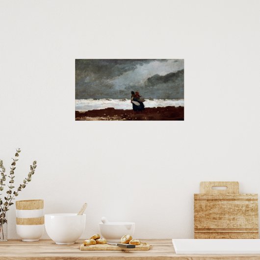 ウィンスローホーマー2姿バイザシー ポスター (キッチン)