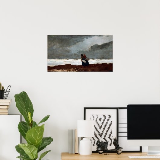 ウィンスローホーマー2姿バイザシー ポスター (ホームオフィス)