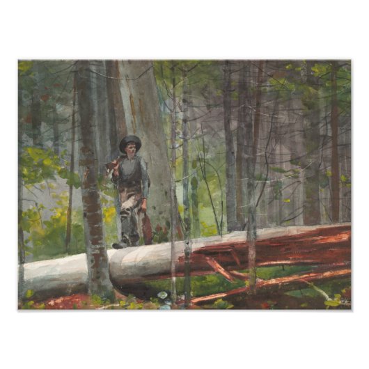 ウィンスローホーマー – Hunter in the Adirondacks フォトプリント (正面)