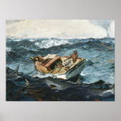 ウィンスローホームマーザガルフストリーム絵画のアートプリント ポスター (正面)