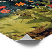 ウィンスローホームマーフラワーガーデンアンドバンガローバミューダ ポスター (角)