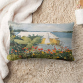 ウィンスローホームマーフラワーガーデンアンドバンガローバミューダ ランバークッション (ブランケット)