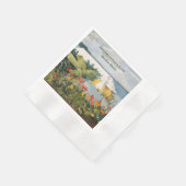 ウィンスローホームマーフラワーガーデンアンドバンガローバミューダ 縁ありカクテルナプキン (角)