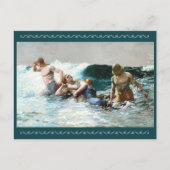 ウィンスロー・ホーマーによる牽引 シーズンポストカード (正面)