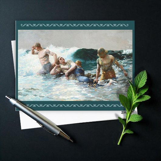 ウィンスロー・ホーマーによる牽引 シーズンポストカード