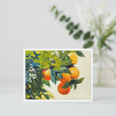ウィンスロー・ホーマーの枝にオレンジ ポストカード (スタンド正面)