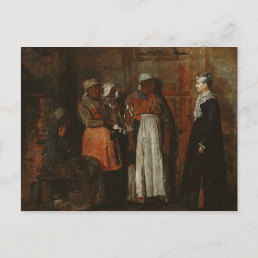 ウィンスロー・ホーマー - 古き情婦の訪問 ポストカード (正面)