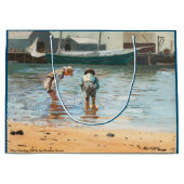 ウィンスロー・ホーマー「少年たちの水遊び (1873)」 ラージペーパーバッグ (正面)