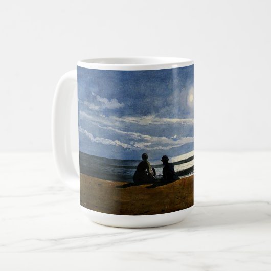 ウィンスロー・ホーマー 水彩画 月の光 コーヒーマグカップ (正面左)