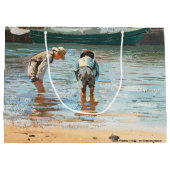 ウィンスロー・ホーマー「水遊びする少年たち」(1873) ラージペーパーバッグ (裏面)